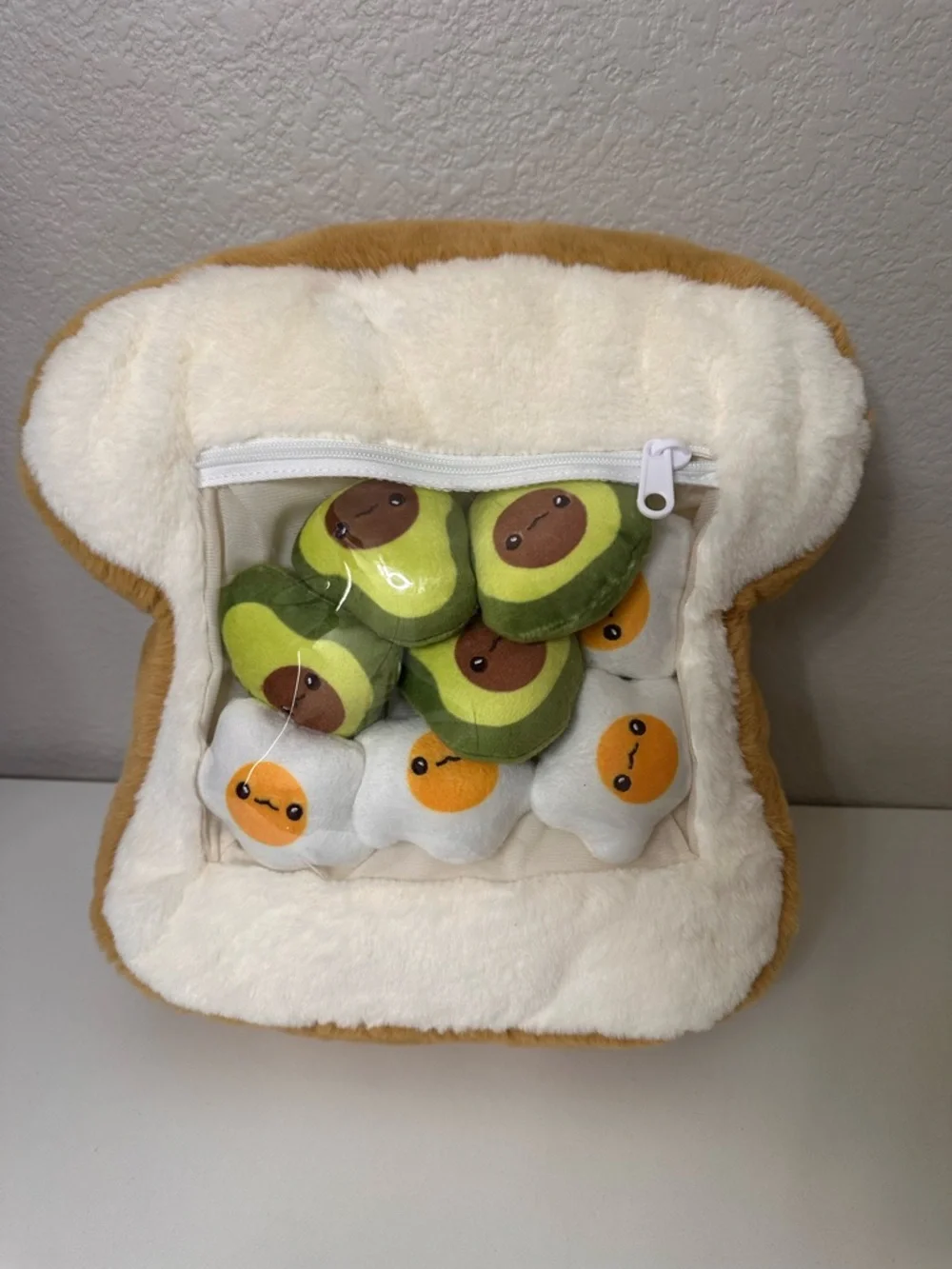 Russ Berrie Breakfast Toast Tic Tac Toe Plush Playset Game - Picture 1 of 3